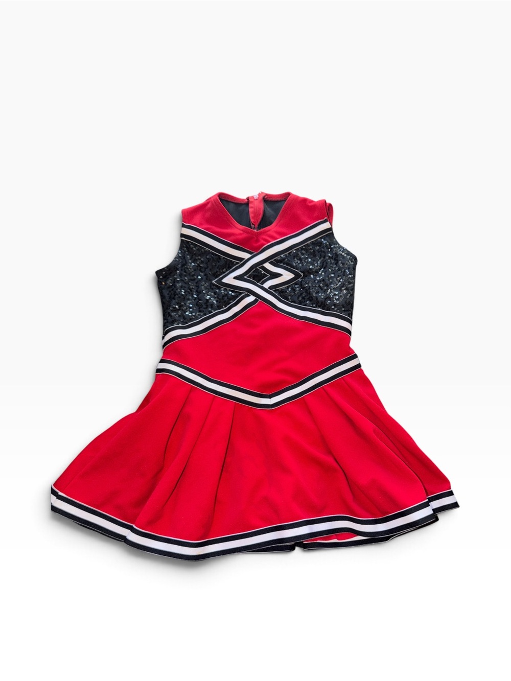 Red & Black Sequin Cheerleader Uniform/Costume Youth XL
